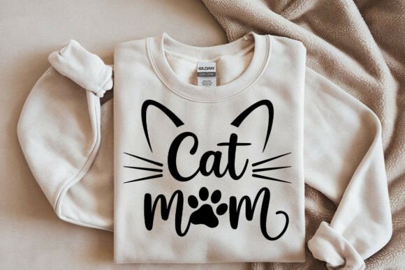 Cat Mom Paw Print Svg, Vector Files