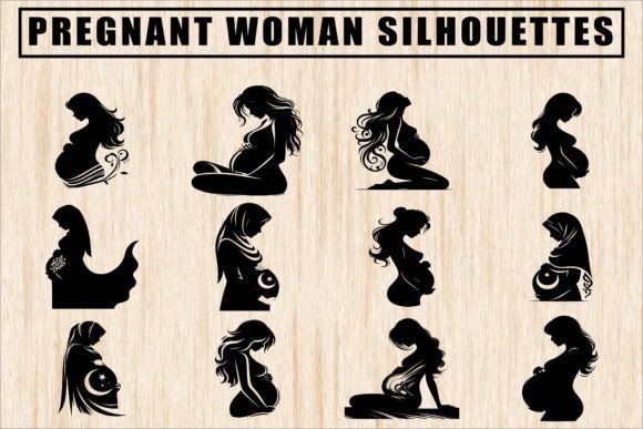 Elegant Pregnant Woman Silhouettes: A Designer’s Perspective