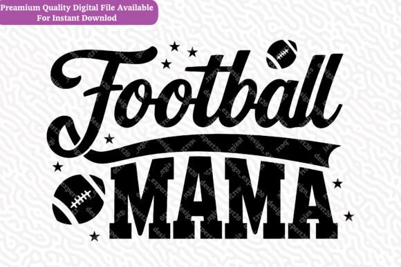 Football Mama SVG Design: A Versatile Graphic for Crafts and Handmade Projects