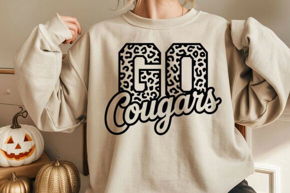 Go Cougars Leopard SVG: A Versatile Graphic Design Asset for Crafts and Merch