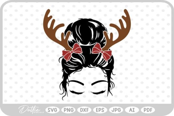 Mom Christmas Messy SVG PNG DXF: A Versatile Graphic Design Asset for Crafts and Blogs