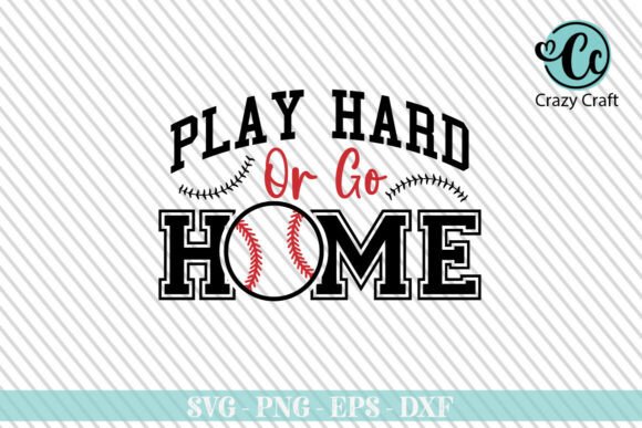 Play Hard or Go Home, Funny Baseball Embroidery Design Review