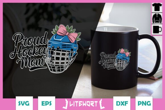 Proud Hockey Mom Sport Mama SVG: A Graphic Design Asset for Crafts and Branding