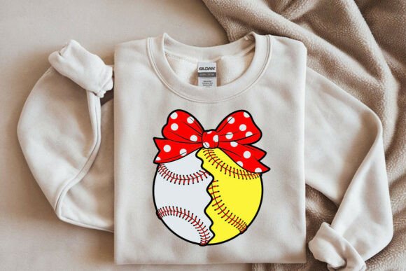 Red Bandana Softball Baseball Split SVG for Crafts and Graphics